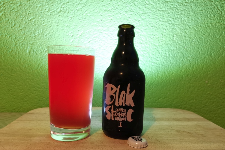 BlakStoc Cider Flasche und Glas